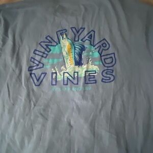 Vineyard vines marlin fishing cotton tee large